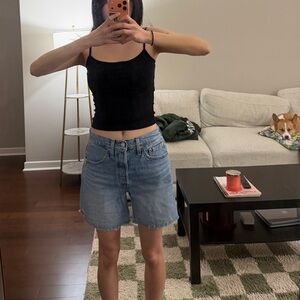 Levi's baggy denim shorts